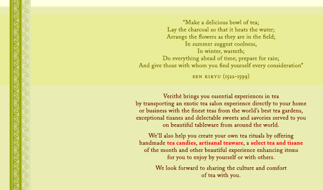 Verith&eacute; brings you essential experiences in tea